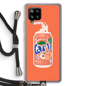 CaseCompany S(peach)less: Samsung Galaxy A42 5G Transparant Hoesje met koord