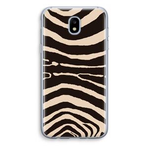 CaseCompany Arizona Zebra: Samsung Galaxy J5 (2017) Transparant Hoesje