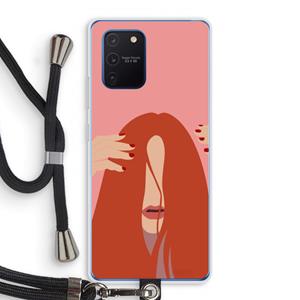 CaseCompany Woke up like this: Samsung Galaxy Note 10 Lite Transparant Hoesje met koord