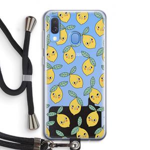 CaseCompany Citroenen: Samsung Galaxy A40 Transparant Hoesje met koord