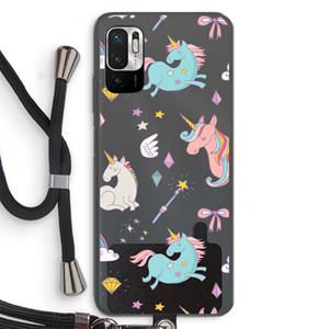 CaseCompany Fantasiewereld: Xiaomi Redmi Note 10 5G Transparant Hoesje met koord