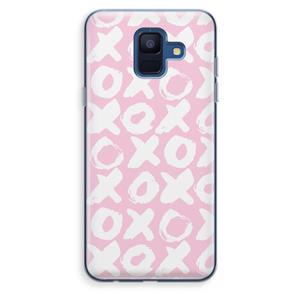 CaseCompany XOXO: Samsung Galaxy A6 (2018) Transparant Hoesje