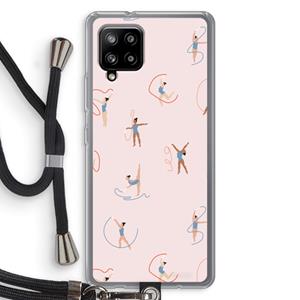 CaseCompany Dancing #3: Samsung Galaxy A42 5G Transparant Hoesje met koord