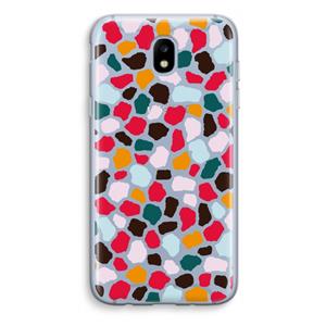 CaseCompany Colored Giraffe: Samsung Galaxy J5 (2017) Transparant Hoesje