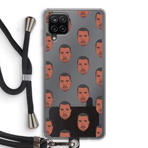 CaseCompany Kanye Call Me℃: Samsung Galaxy A12 Transparant Hoesje met koord