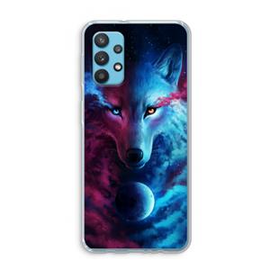 CaseCompany Where Light And Dark Meet: Samsung Galaxy A32 4G Transparant Hoesje