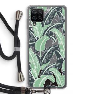 CaseCompany This Sh*t Is Bananas: Samsung Galaxy A12 Transparant Hoesje met koord