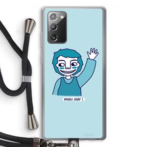 CaseCompany Zwaai: Samsung Galaxy Note 20 / Note 20 5G Transparant Hoesje met koord