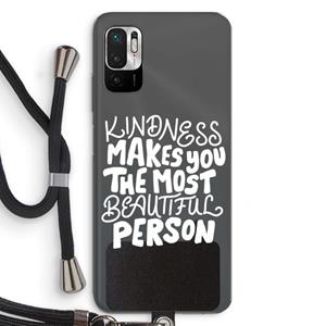 CaseCompany The prettiest: Xiaomi Redmi Note 10 5G Transparant Hoesje met koord