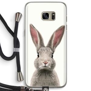 CaseCompany Daisy: Samsung Galaxy S7 Edge Transparant Hoesje met koord