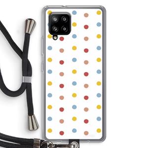 CaseCompany Bollen: Samsung Galaxy A42 5G Transparant Hoesje met koord