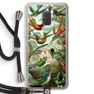 CaseCompany Haeckel Trochilidae: Samsung Galaxy A8 (2018) Transparant Hoesje met koord