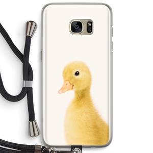 CaseCompany Duke: Samsung Galaxy S7 Edge Transparant Hoesje met koord
