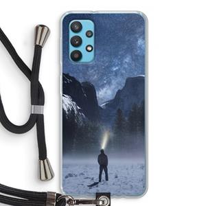 CaseCompany Wanderlust: Samsung Galaxy A32 4G Transparant Hoesje met koord