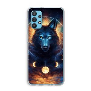 CaseCompany Wolf Dreamcatcher: Samsung Galaxy A32 4G Transparant Hoesje