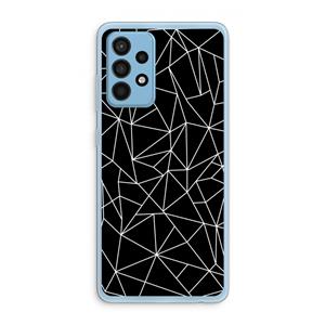 CaseCompany Geometrische lijnen wit: Samsung Galaxy A52 Transparant Hoesje