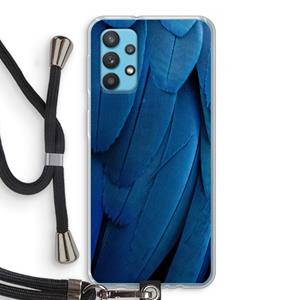 CaseCompany Pauw: Samsung Galaxy A32 4G Transparant Hoesje met koord
