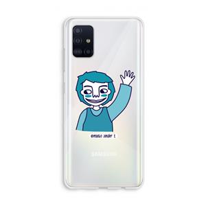 CaseCompany Zwaai: Galaxy A51 4G Transparant Hoesje