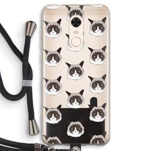 CaseCompany It's a Purrr Case: Xiaomi Redmi 5 Transparant Hoesje met koord