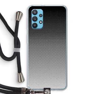 CaseCompany Musketon Halftone: Samsung Galaxy A32 4G Transparant Hoesje met koord