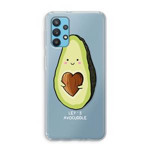 CaseCompany Avocuddle: Samsung Galaxy A32 4G Transparant Hoesje