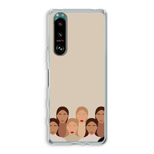 CaseCompany Girls girls girls: Sony Xperia 5 III Transparant Hoesje