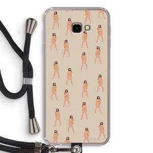 CaseCompany You're so golden: Samsung Galaxy J4 Plus Transparant Hoesje met koord