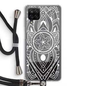 CaseCompany It's Complicated: Samsung Galaxy A12 Transparant Hoesje met koord