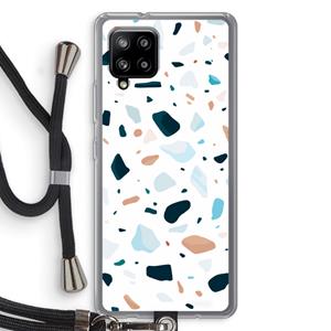 CaseCompany Terrazzo N°13: Samsung Galaxy A42 5G Transparant Hoesje met koord