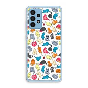 CaseCompany Kleurrijke katten: Samsung Galaxy A52 Transparant Hoesje