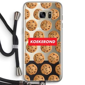 CaseCompany Koekerond: Samsung Galaxy S7 Edge Transparant Hoesje met koord
