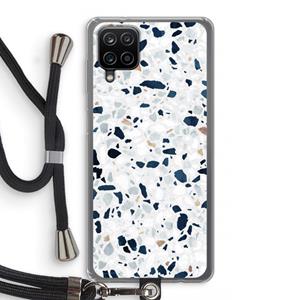 CaseCompany Terrazzo N°1: Samsung Galaxy A12 Transparant Hoesje met koord