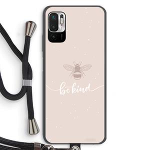 CaseCompany Be(e) kind: Xiaomi Redmi Note 10 5G Transparant Hoesje met koord