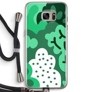 CaseCompany Bushes: Samsung Galaxy S7 Edge Transparant Hoesje met koord