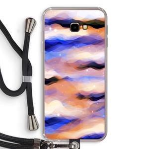 CaseCompany Donkere Wolken: Samsung Galaxy J4 Plus Transparant Hoesje met koord