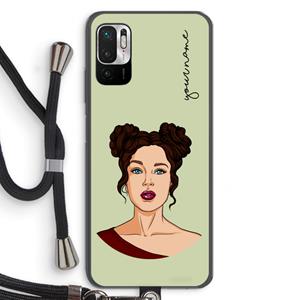 CaseCompany Pop-Art Creator: Xiaomi Redmi Note 10 5G Transparant Hoesje met koord