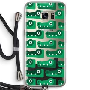 CaseCompany Crocs: Samsung Galaxy S7 Edge Transparant Hoesje met koord