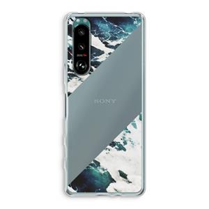 CaseCompany Golven: Sony Xperia 5 III Transparant Hoesje
