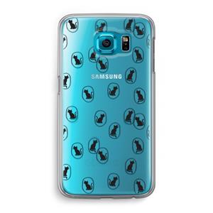 CaseCompany Miauw: Samsung Galaxy S6 Transparant Hoesje