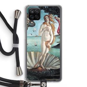CaseCompany Birth Of Venus: Samsung Galaxy A12 Transparant Hoesje met koord