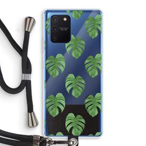 CaseCompany Monstera leaves: Samsung Galaxy Note 10 Lite Transparant Hoesje met koord
