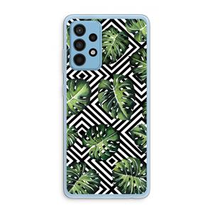 CaseCompany Geometrische jungle: Samsung Galaxy A52 Transparant Hoesje