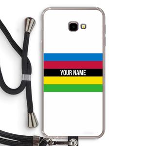 CaseCompany WK Wielrennen: Samsung Galaxy J4 Plus Transparant Hoesje met koord