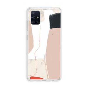 CaseCompany Lava: Galaxy A51 4G Transparant Hoesje