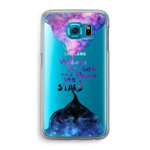 CaseCompany Stars quote: Samsung Galaxy S6 Transparant Hoesje