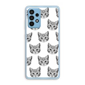 CaseCompany Kitten: Samsung Galaxy A52 Transparant Hoesje