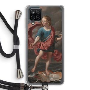 CaseCompany Soap Bubbles: Samsung Galaxy A12 Transparant Hoesje met koord