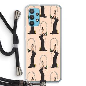 CaseCompany Pop Some Kim: Samsung Galaxy A32 4G Transparant Hoesje met koord