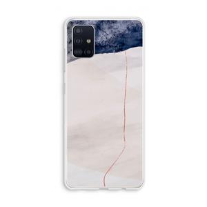 CaseCompany Stone White: Galaxy A51 4G Transparant Hoesje