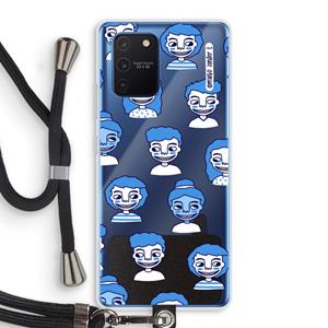 CaseCompany Gezichtjes: Samsung Galaxy Note 10 Lite Transparant Hoesje met koord